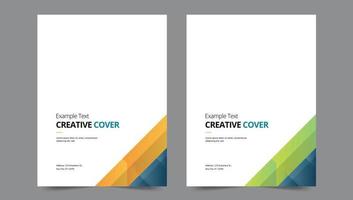 Cover template flyer design vector background