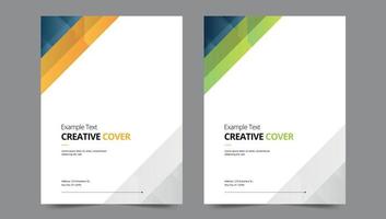 Cover template flyer design vector background