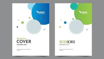 Cover template flyer design vector background