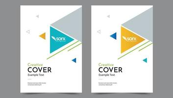 Cover template flyer design vector background