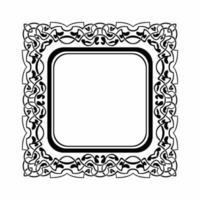 Vintage ornate seamless border vector set concept pattern in traditional style. curls and spirals ornament isolated on white background