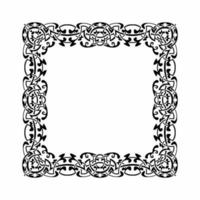 Vintage ornate seamless border vector set concept pattern in traditional style. curls and spirals ornament isolated on white background