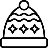 vector diseño invierno sombrero icono estilo