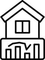 Vector Design House Stats Icon Style