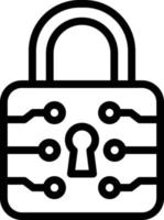 Vector Design Lock Icon Style