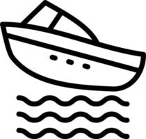 Vector Design Speed Boat Icon Style