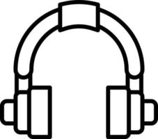 vector diseño auriculares icono estilo