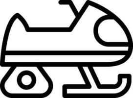 Vector Design Snowmobile Icon Style