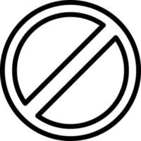 Vector Design Forbidden Icon Style