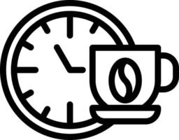 vector diseño café hora icono estilo