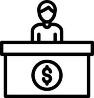 Vector Design Cash Counter Icon Style