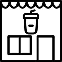vector diseño café tienda icono estilo