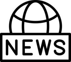 vector diseño global Noticias icono estilo