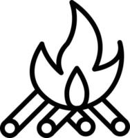 Vector Design Bonfire Icon Style