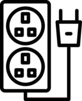 Vector Design Power Socket Icon Style