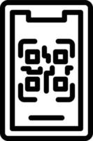 Vector Design Mobile Qr Code Icon Style