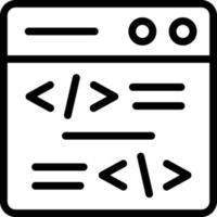 vector diseño codificación icono estilo