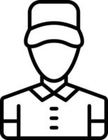 Vector Design Delivery Man Icon Style