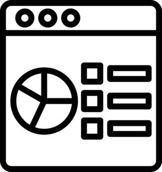 Vector Design Data Analysis Icon Style