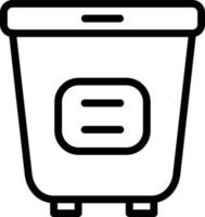 vector diseño lavandería cesta icono estilo
