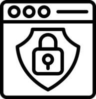 Vector Design Web Protection Icon Style