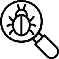 Vector Design Bug Icon Style