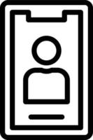 Vector Design Mobile Contacts Icon Style