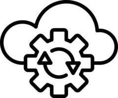 Vector Design Cloud Backup Icon Style