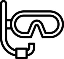 Vector Design Diving Mask Icon Style
