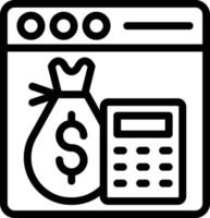 Vector Design Budget Icon Style