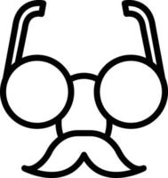 Vector Design Fun Glasses Icon Style
