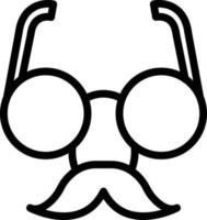 Vector Design Fun Glasses Icon Style