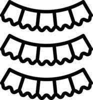 Vector Design New Year Flags Icon Style