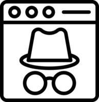 Vector Design Incognito Icon Style