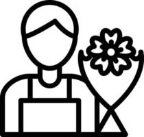 vector diseño florista icono estilo