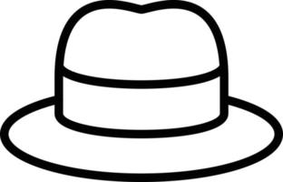vector diseño sombrero icono estilo
