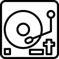 Vector Design Vinyl Player Icon Style