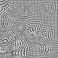 Monochrome Black line waves abstract background distorted line shapes abstract lines vector