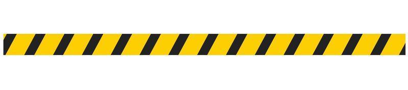 Caution tape of yellow warning ribbons. Abstract warning lines for police, accident, under construction. Vector danger tape collection.
