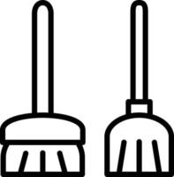 Vector Design Broomstick Icon Style