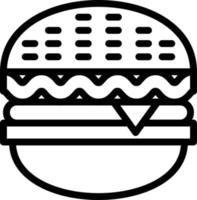 vector diseño hamburguesa icono estilo