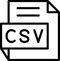 vector diseño csv icono estilo