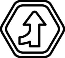 Vector Design Merging Road Icon Style