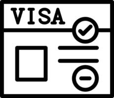 vector diseño visa icono estilo