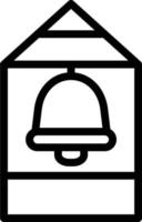 Vector Design Bell Tower Icon Style