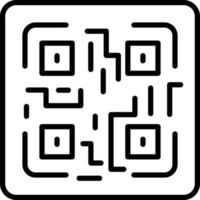 vector diseño qr código icono estilo