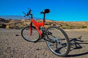 rojo montaña bicicleta foto