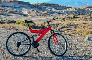 Red mountain bike photo