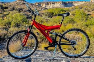 Red mountain bike photo