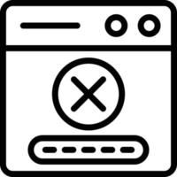 Vector Design Denial Icon Style